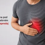 Bolečina pod levim rebrnim lokom spredaj